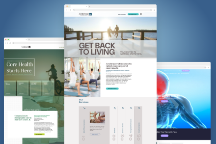 Chiropractic practice website designs
